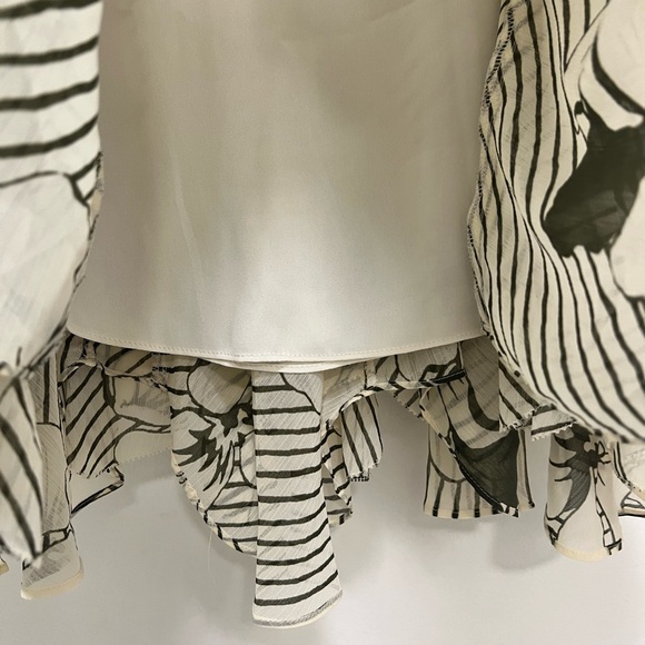 NWT Lauren Ralph Lauren Purple Label Ruffle Floral Skirt - Picture 14 of 15